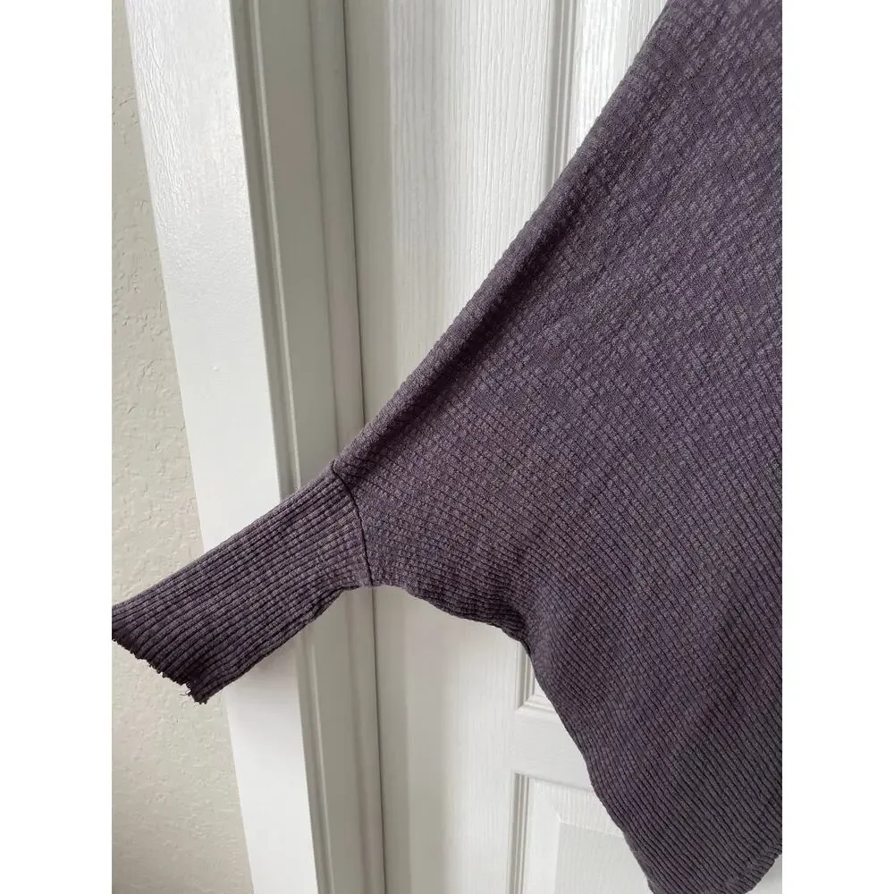 Free People FP Beach World Traveler Pull Over Purple Gray Size Small